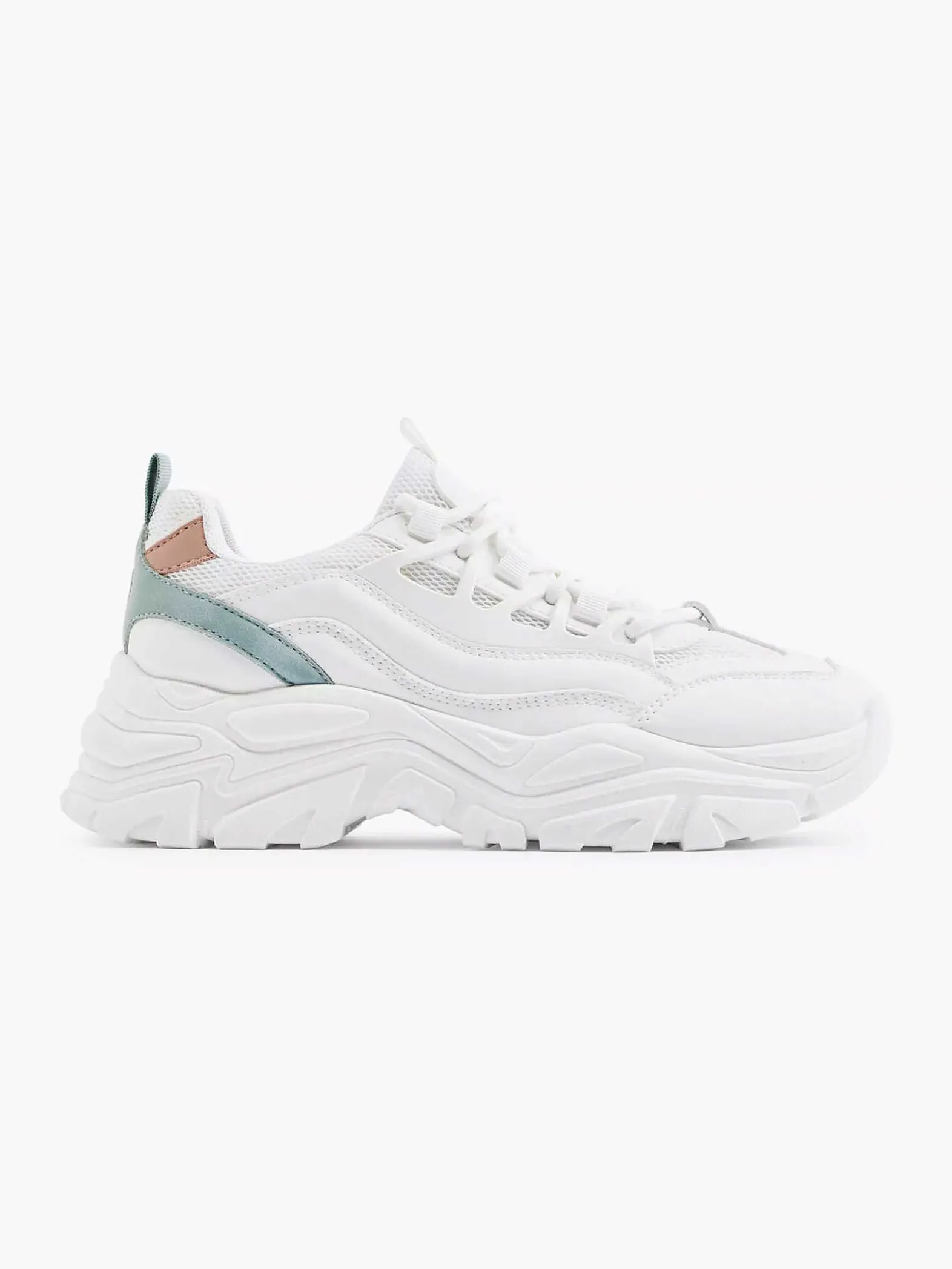 Oxmox Witte Chunky Sneaker-Dames Sneakers