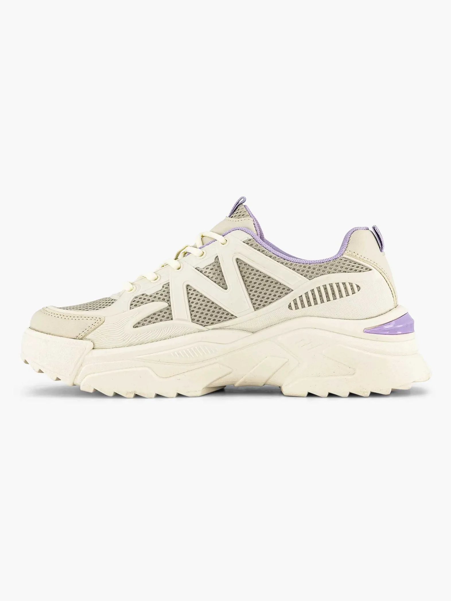 Oxmox Witte Chunky Sneaker-Dames Sneakers