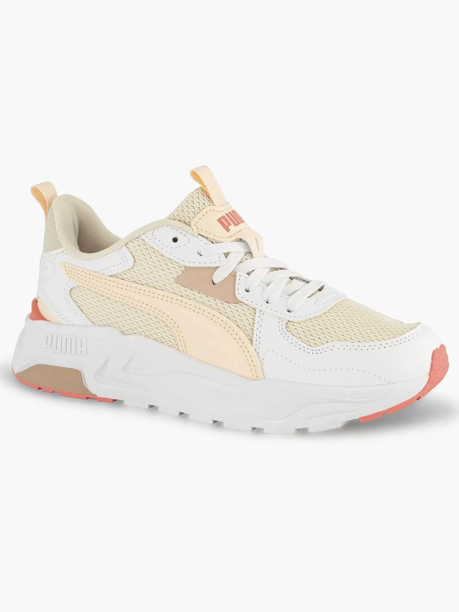 Puma Witte Chunky Sneaker Trinity Lite-Dames Sneakers
