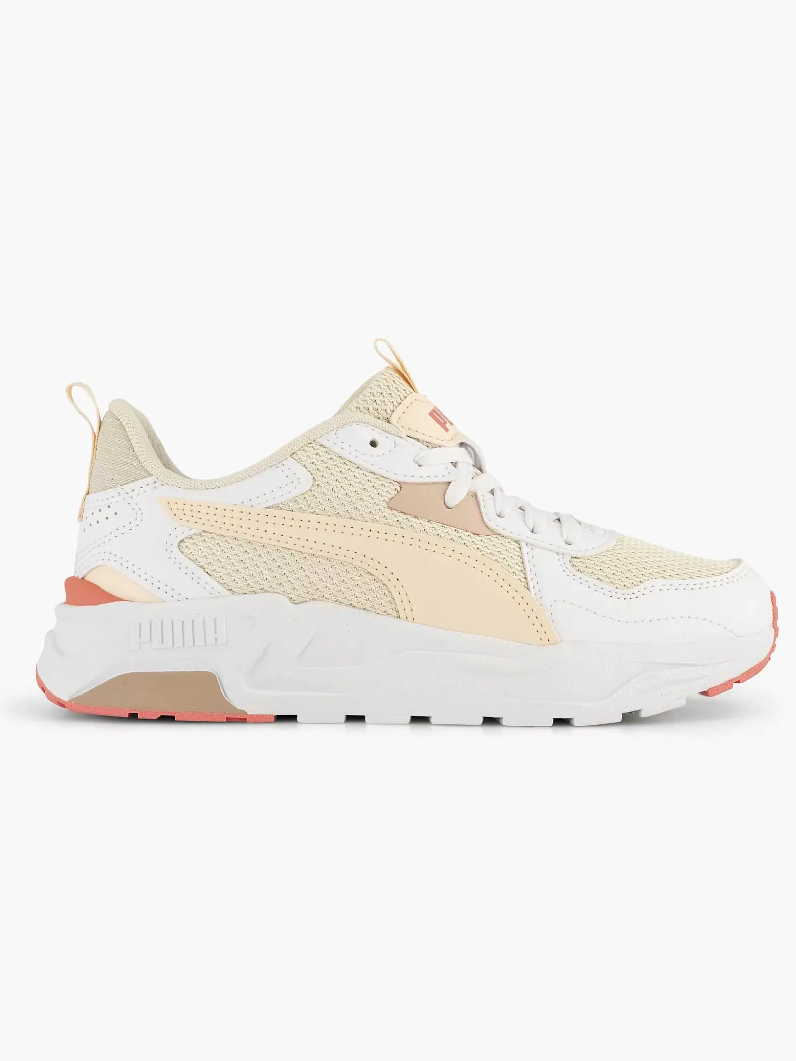 Puma Witte Chunky Sneaker Trinity Lite-Dames Sneakers
