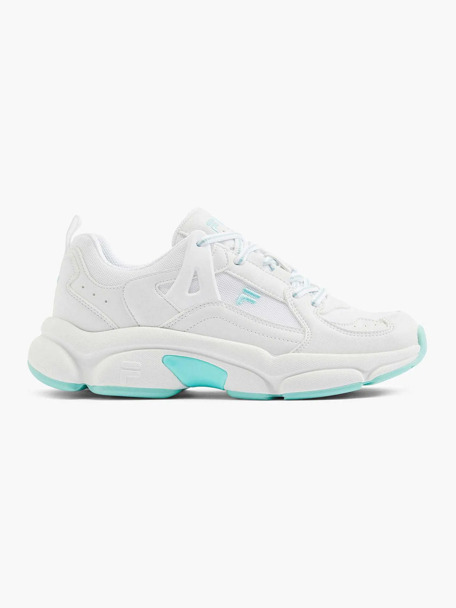 FILA Witte Chunky Sneaker Turqoise Zool-Dames Sneakers