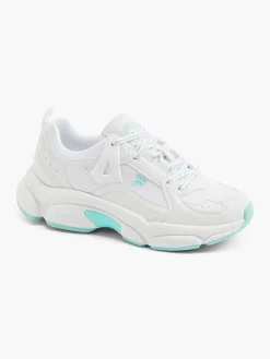 FILA Witte Chunky Sneaker Turqoise Zool-Dames Sneakers