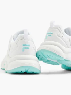 FILA Witte Chunky Sneaker Turqoise Zool-Dames Sneakers