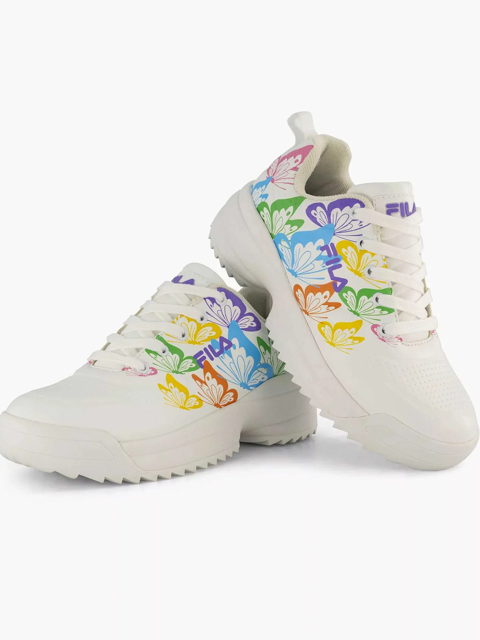 FILA Witte Chunky Sneaker Vlinders-Dames Sneakers