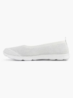 Easy Street Witte Comfort Instapper-Dames Comfort Schoenen