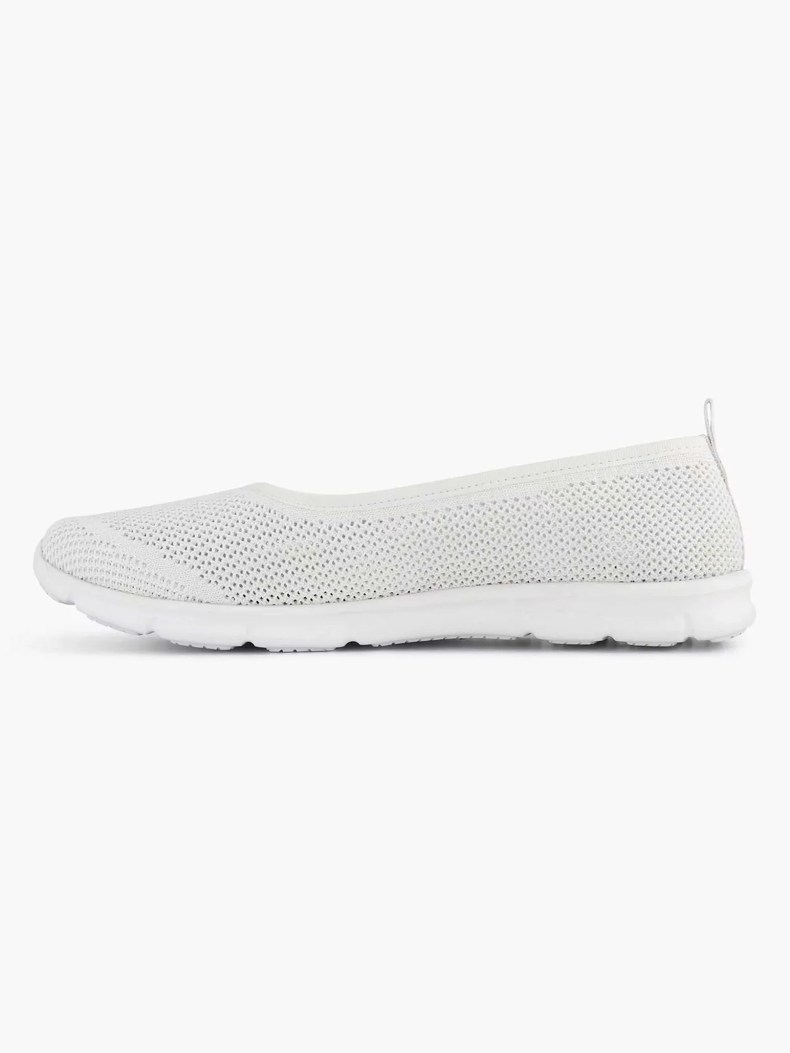 Easy Street Witte Comfort Instapper-Dames Comfort Schoenen