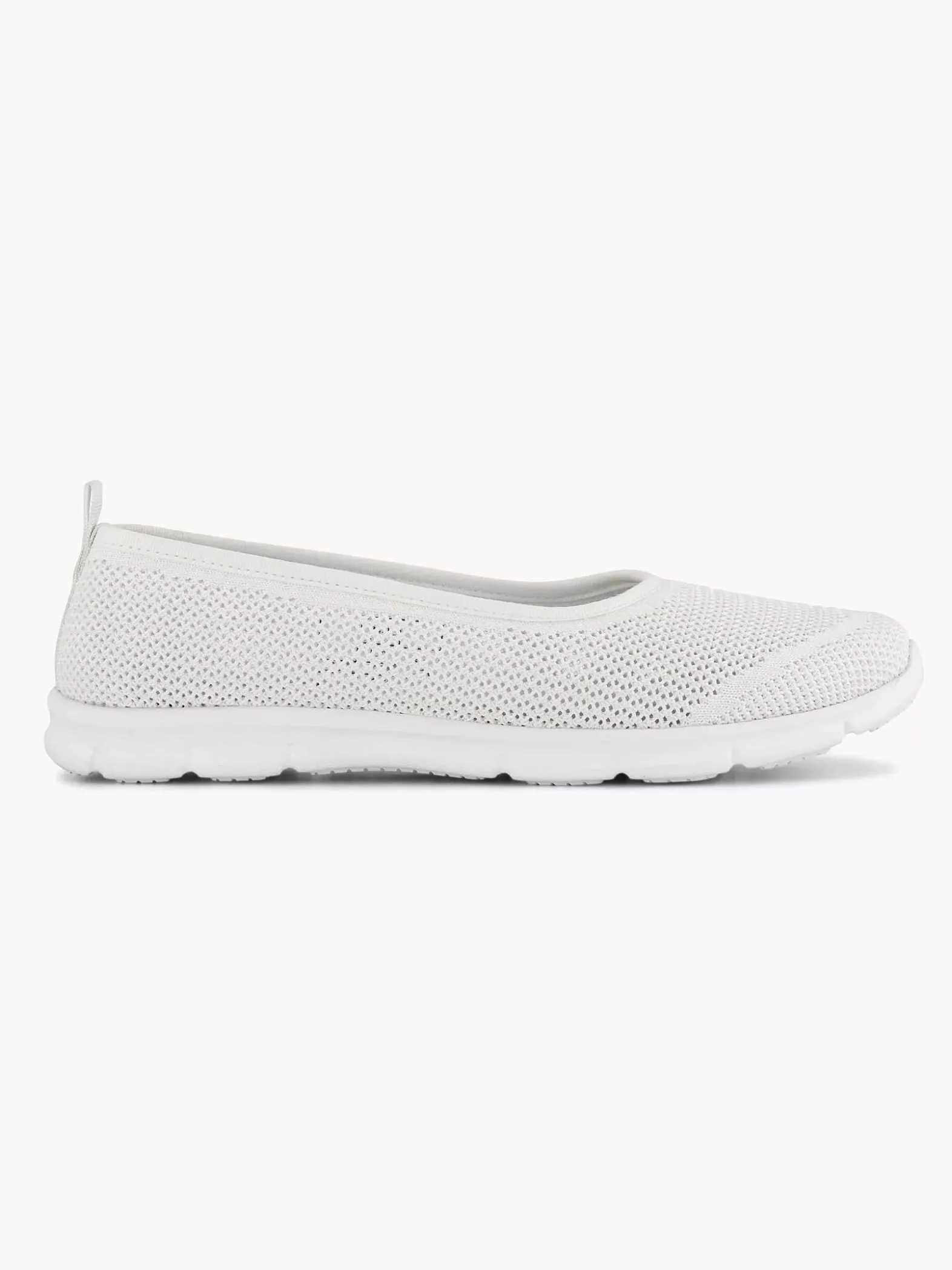 Easy Street Witte Comfort Instapper-Dames Comfort Schoenen