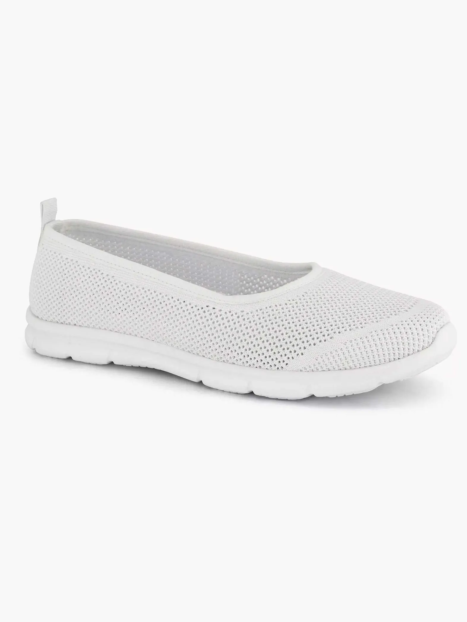 Easy Street Witte Comfort Instapper-Dames Comfort Schoenen