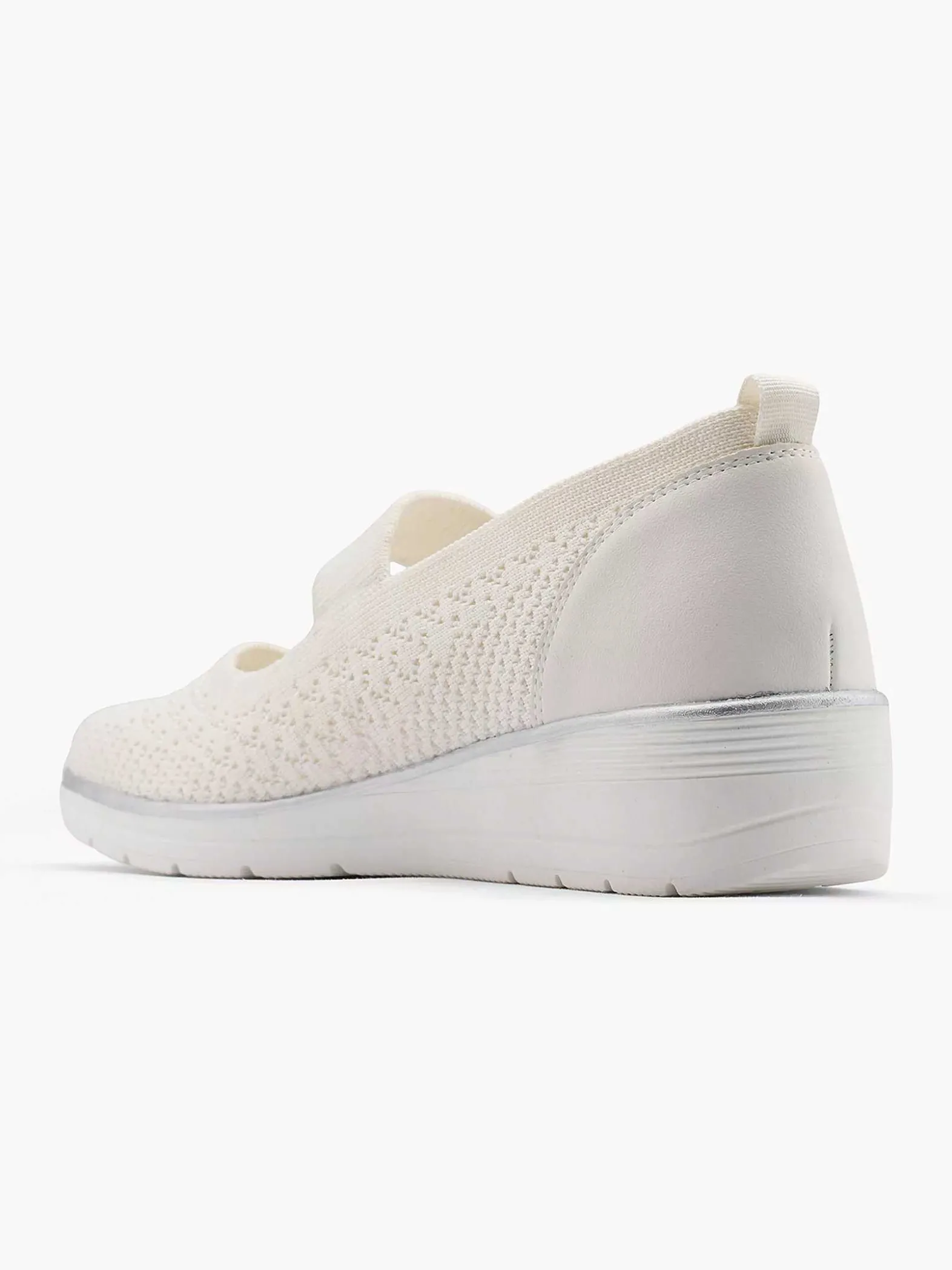 Easy Street Witte Comfort Instapper-Dames Comfort Schoenen