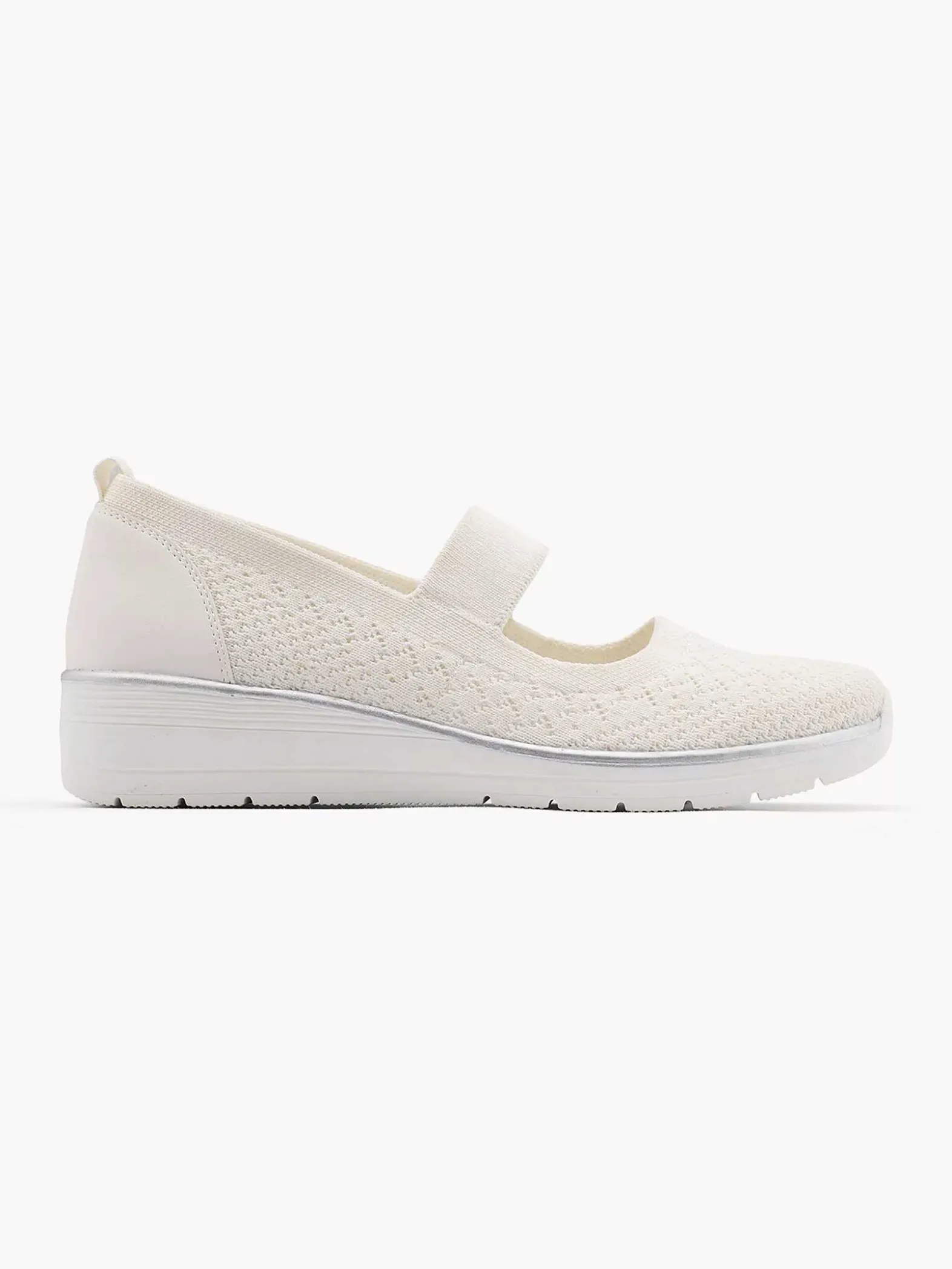 Easy Street Witte Comfort Instapper-Dames Comfort Schoenen