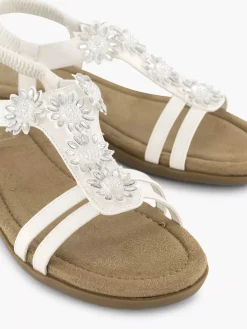 Easy Street Witte Comfort Sandaal-Dames Comfort Schoenen