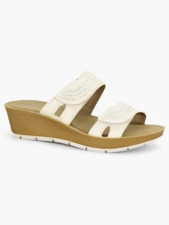 Easy Street Witte Comfort Slipper-Dames Comfort Schoenen