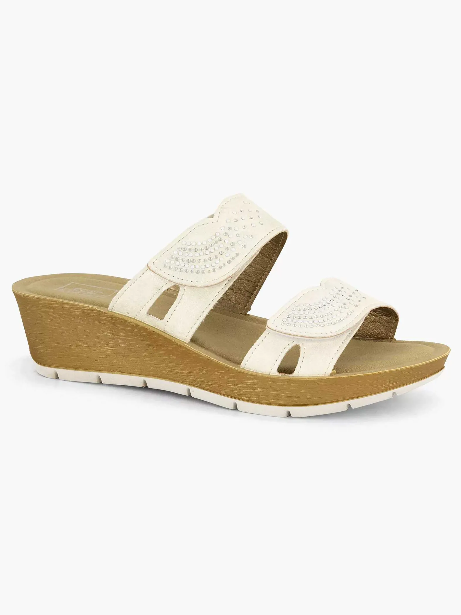 Easy Street Witte Comfort Slipper-Dames Comfort Schoenen