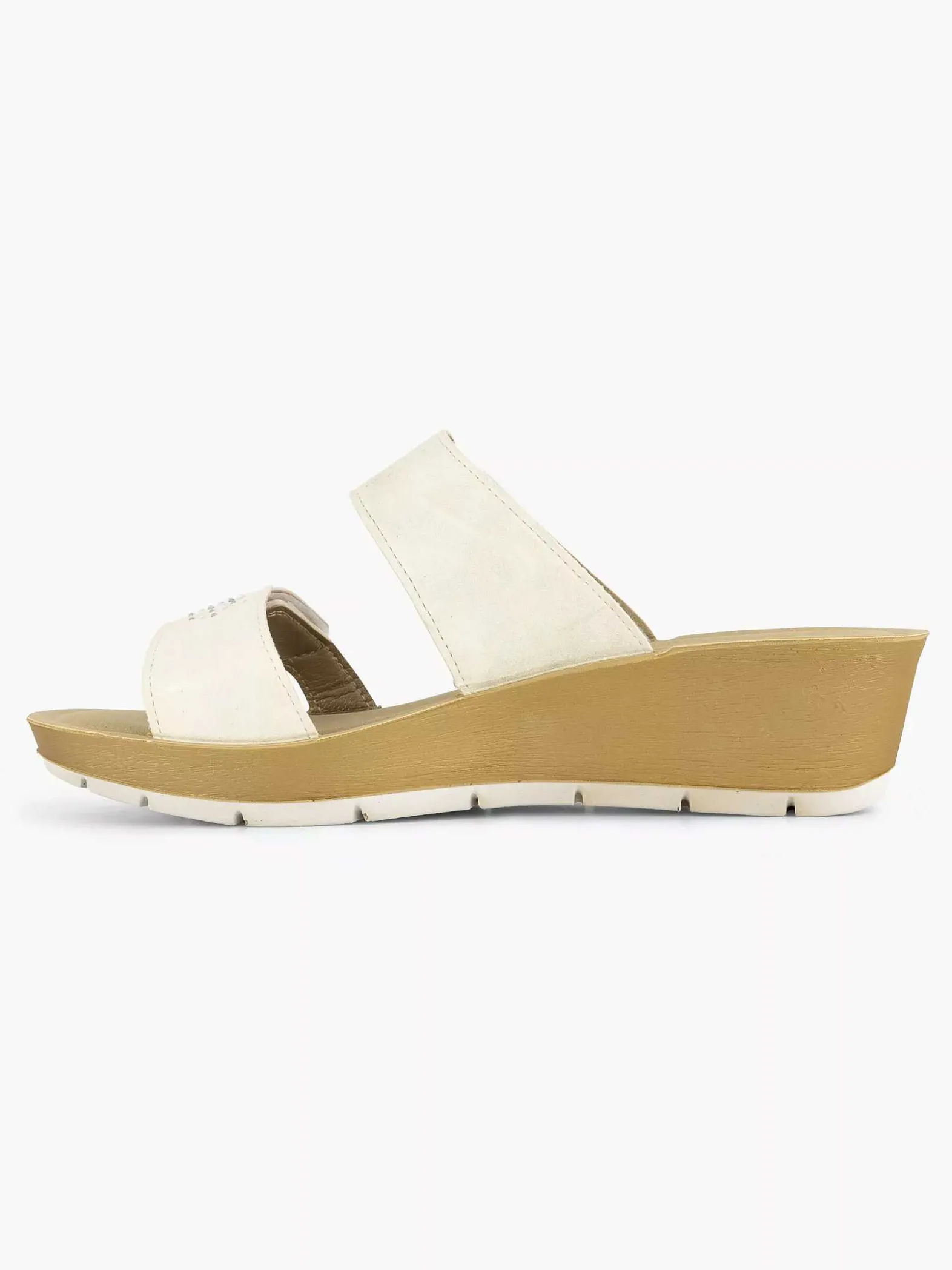 Easy Street Witte Comfort Slipper-Dames Comfort Schoenen
