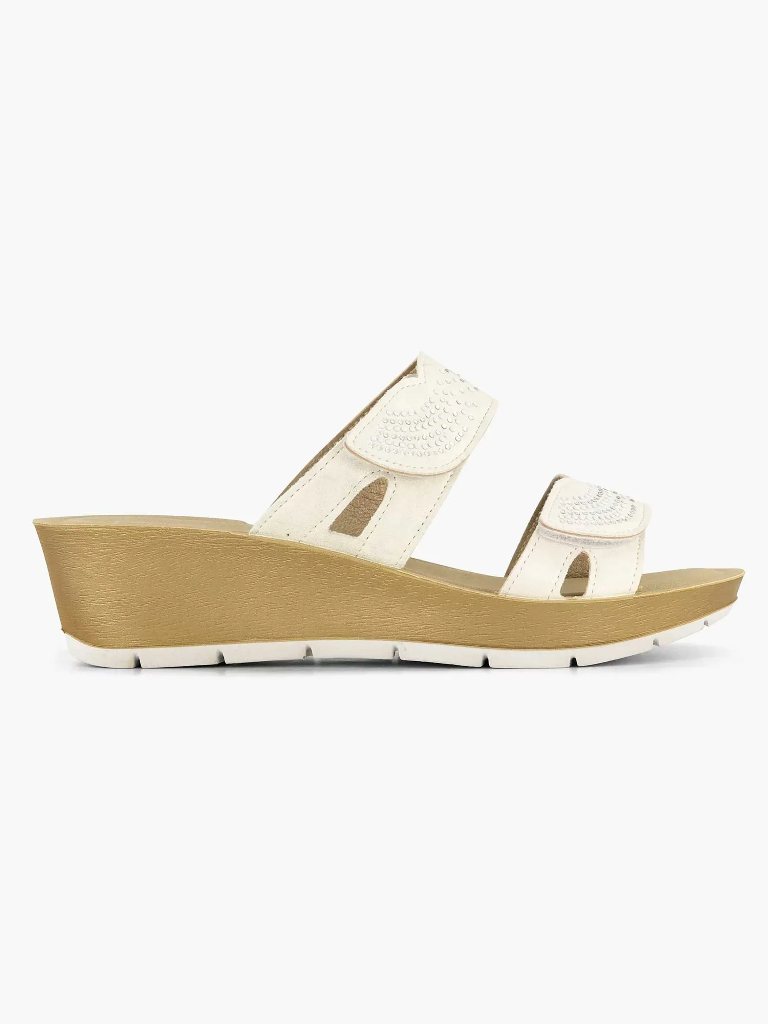 Easy Street Witte Comfort Slipper-Dames Comfort Schoenen