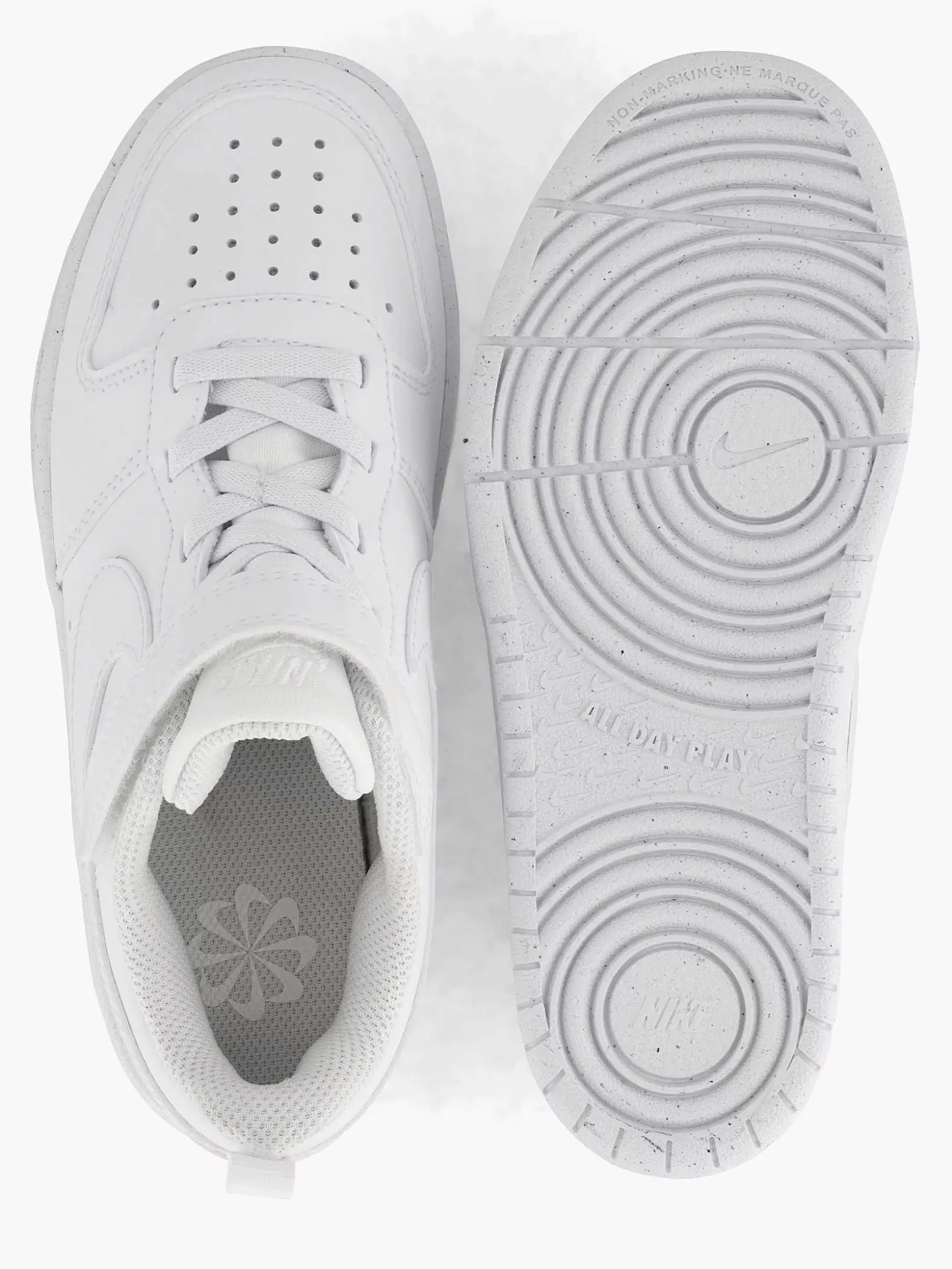 Nike Witte Court Borough Low Recraft (Ps)-Kinderen Jongensschoenen