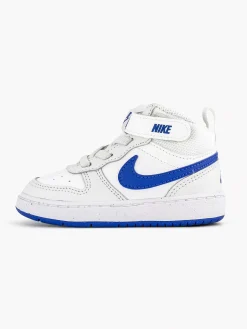 Nike Witte Court Borough Mid-Kinderen Jongensschoenen