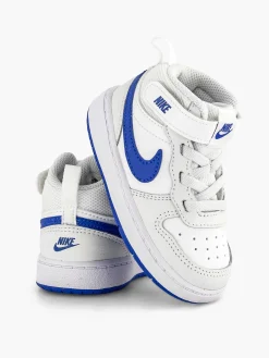 Nike Witte Court Borough Mid-Kinderen Jongensschoenen