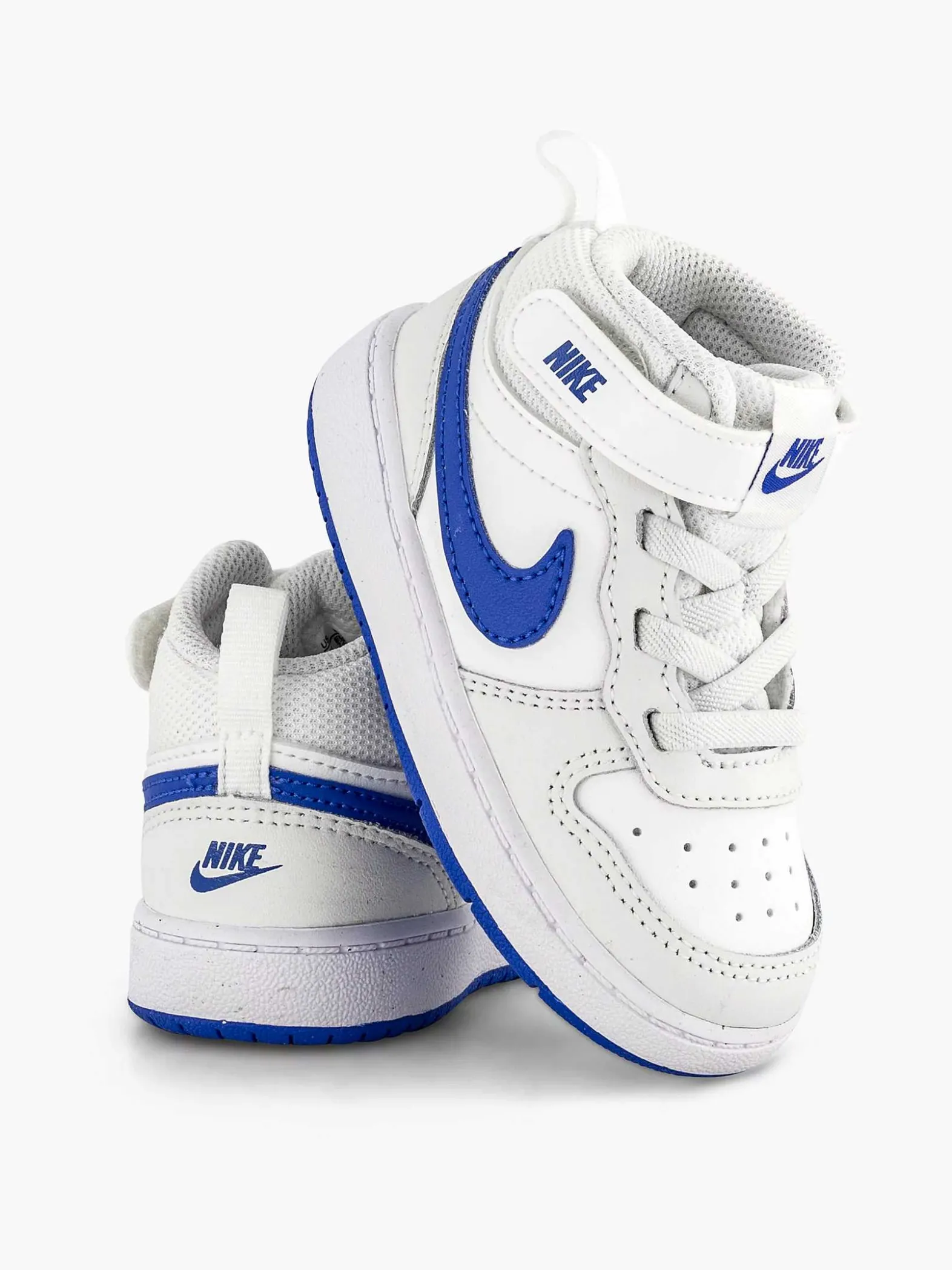 Nike Witte Court Borough Mid-Kinderen Jongensschoenen