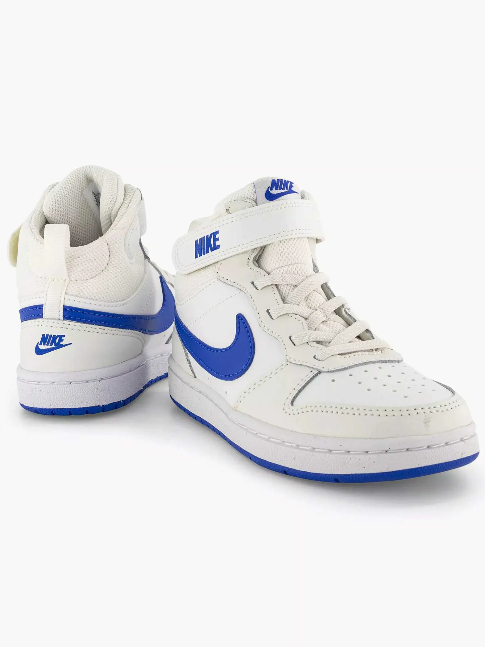 Nike Witte Court Borough Mid-Kinderen Jongensschoenen