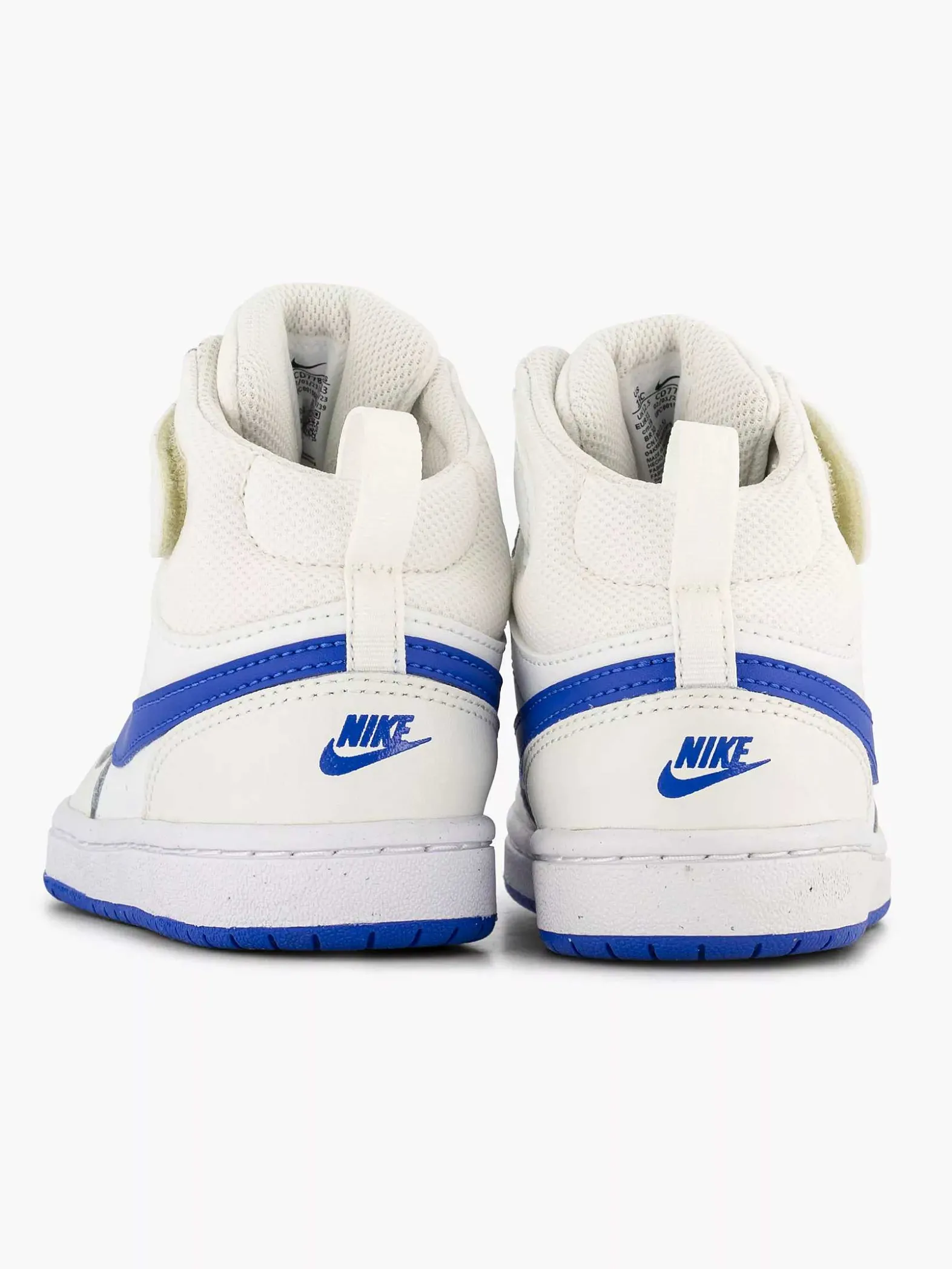 Nike Witte Court Borough Mid-Kinderen Jongensschoenen