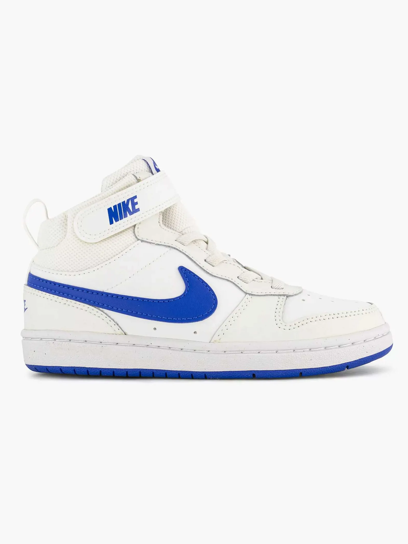 Nike Witte Court Borough Mid-Kinderen Jongensschoenen