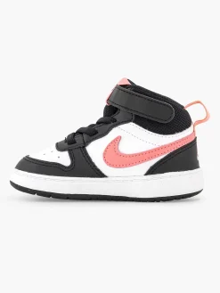 Nike Witte Court Borough Mid 2-Kinderen Jongensschoenen