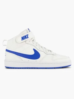 Nike Witte Court Borough Mid-Kinderen Jongensschoenen