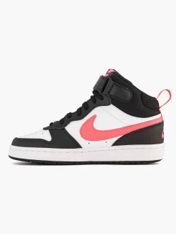 Nike Witte Court Borough Mid 2-Kinderen Jongensschoenen