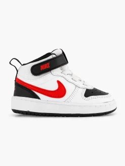Nike Witte Court Borough Mid-Kinderen Jongensschoenen