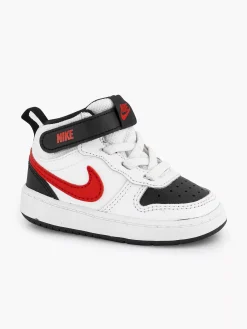 Nike Witte Court Borough Mid-Kinderen Jongensschoenen