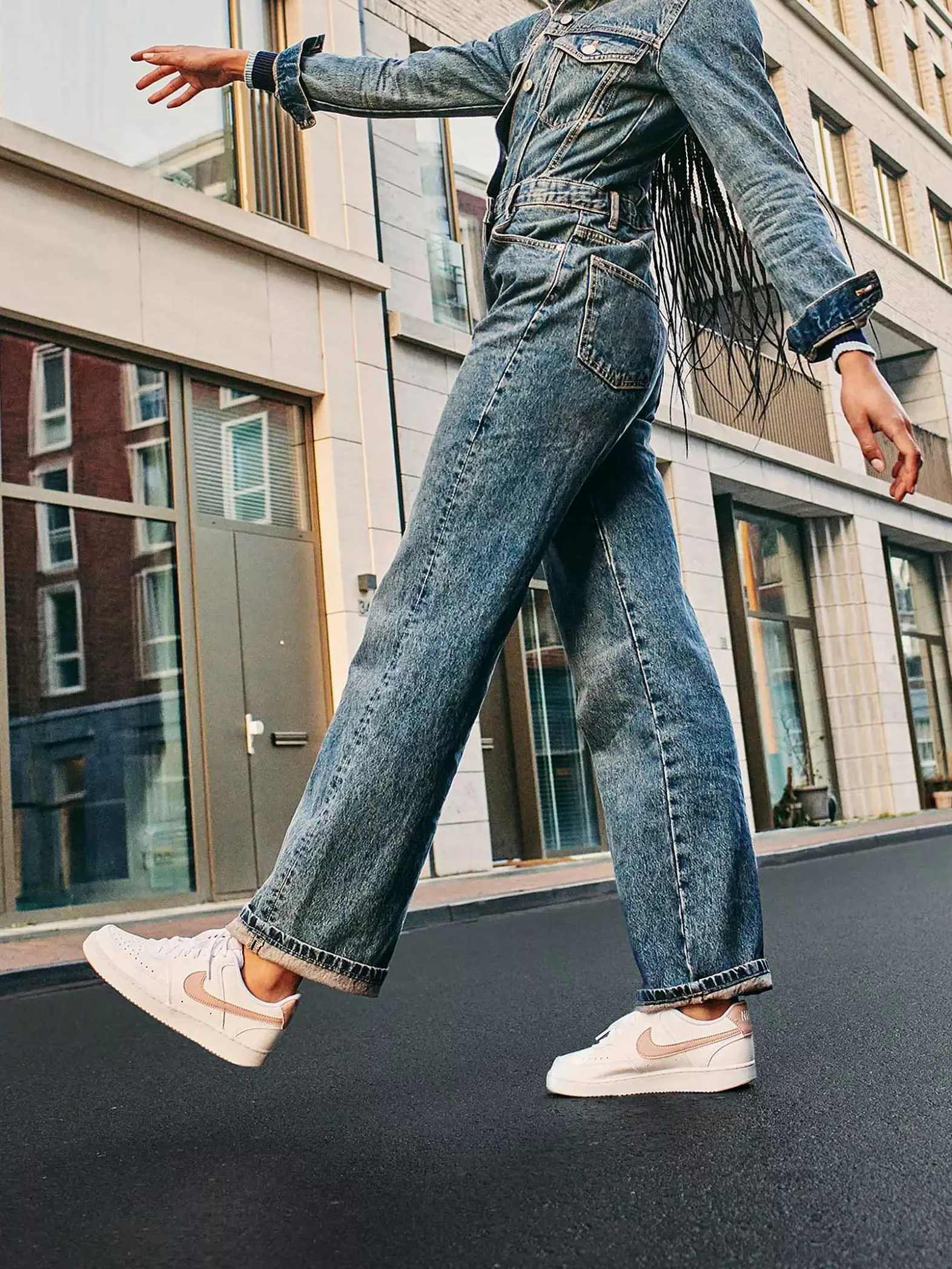 Nike Witte Court Vision-Dames Sneakers