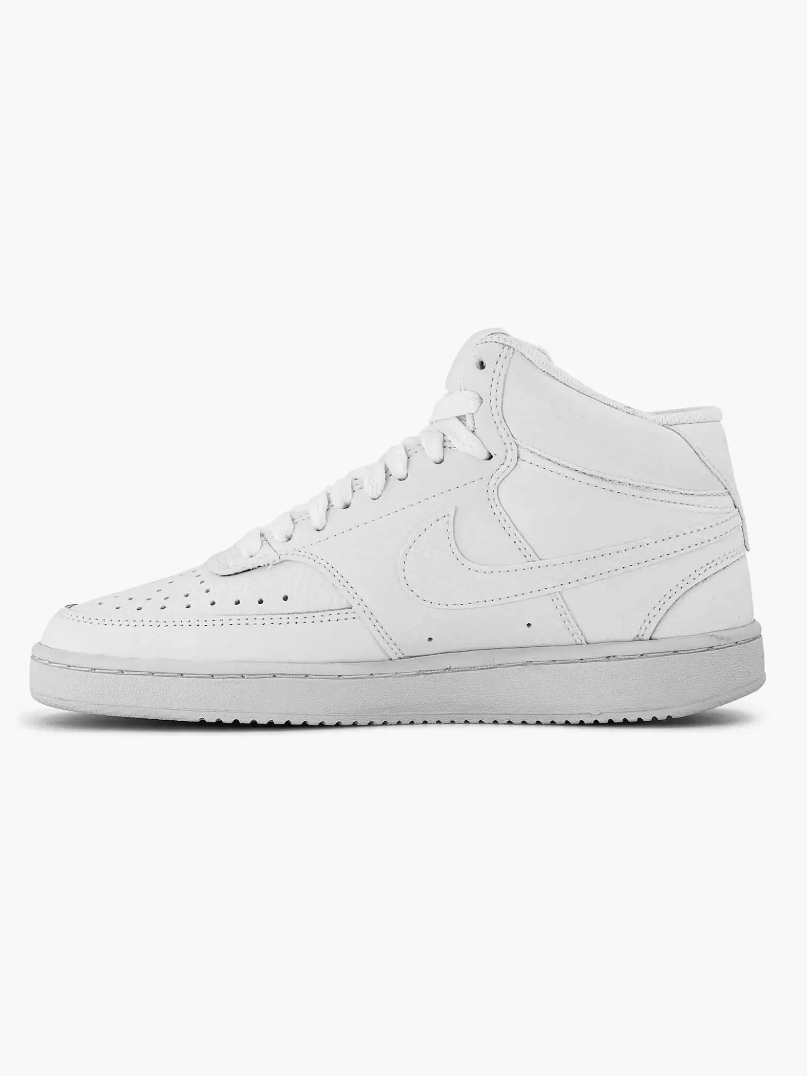 Nike Witte Court Vision Mid-Dames Sneakers