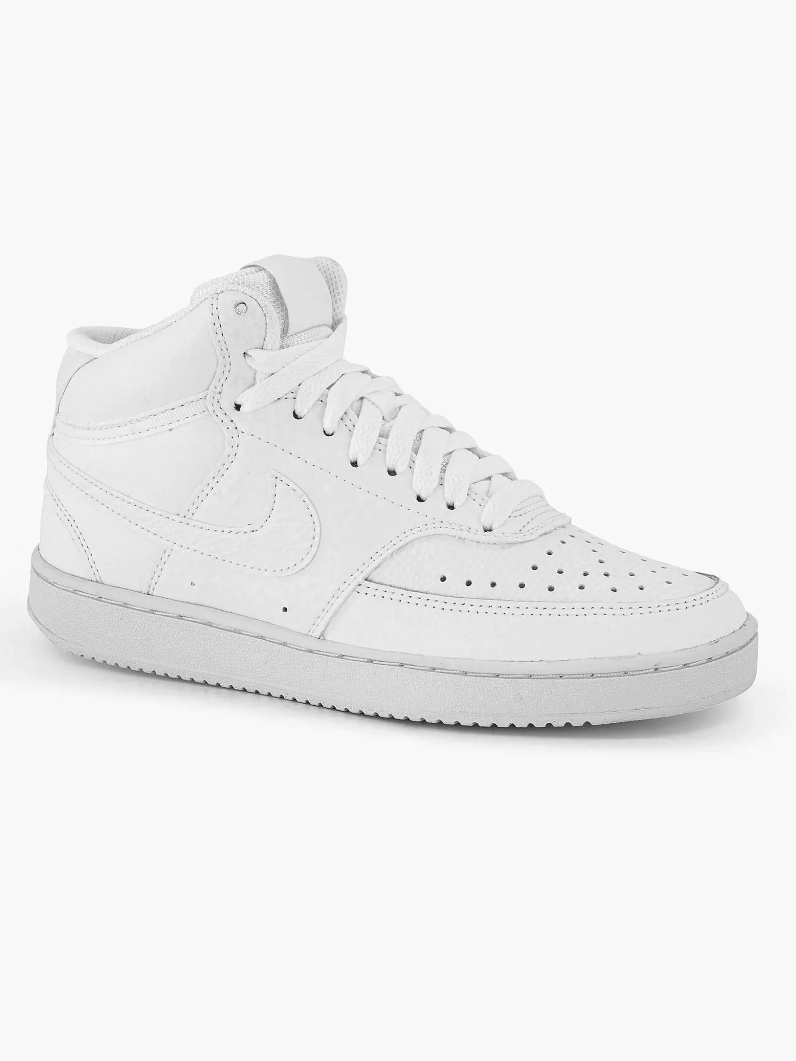 Nike Witte Court Vision Mid-Dames Sneakers
