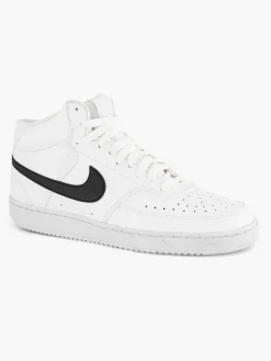 Nike Witte Court Vision Mid-Heren Sneakers