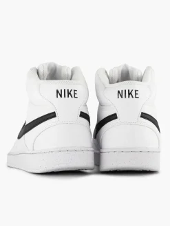 Nike Witte Court Vision Mid-Heren Sneakers
