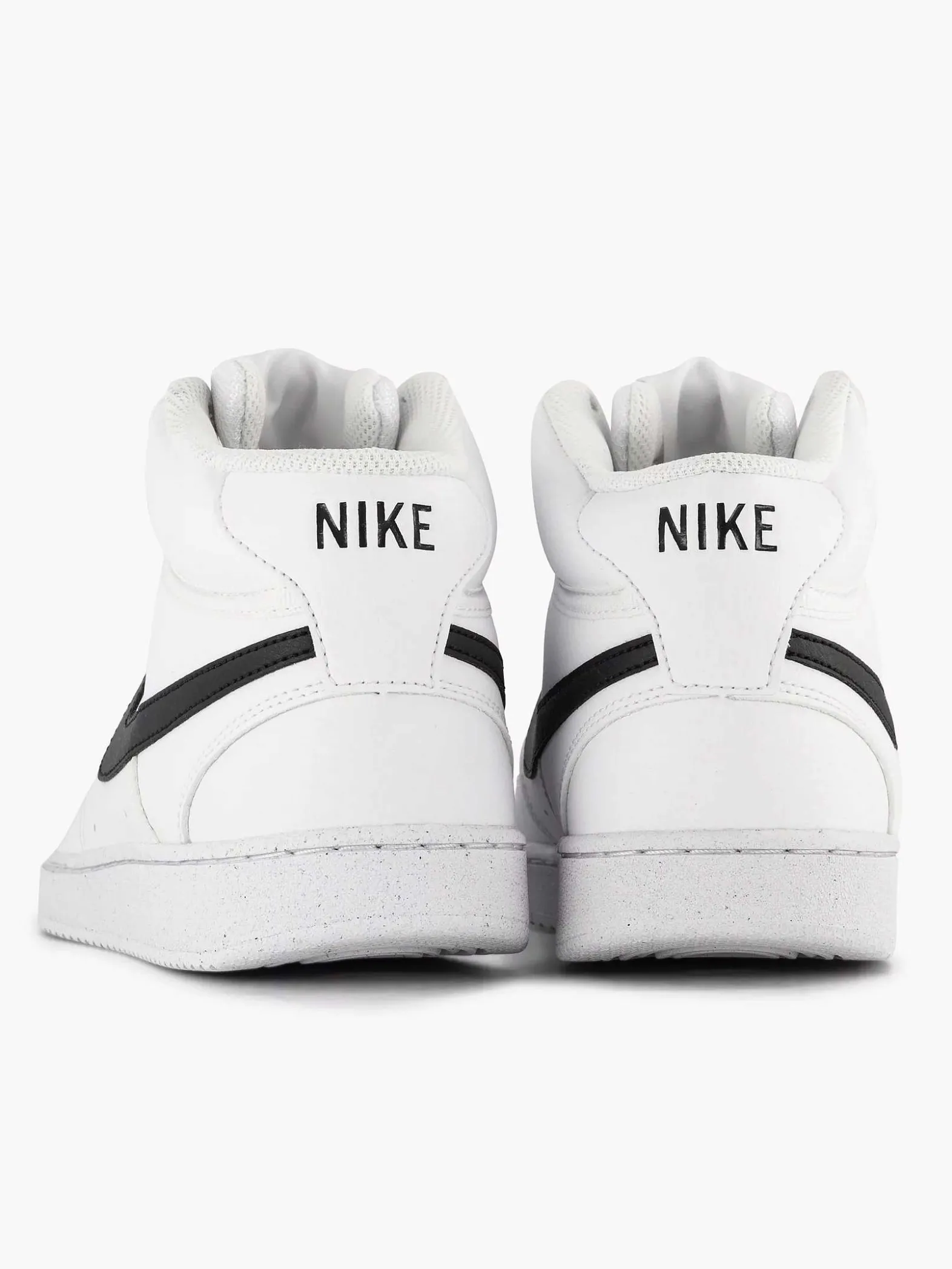 Nike Witte Court Vision Mid-Heren Sneakers