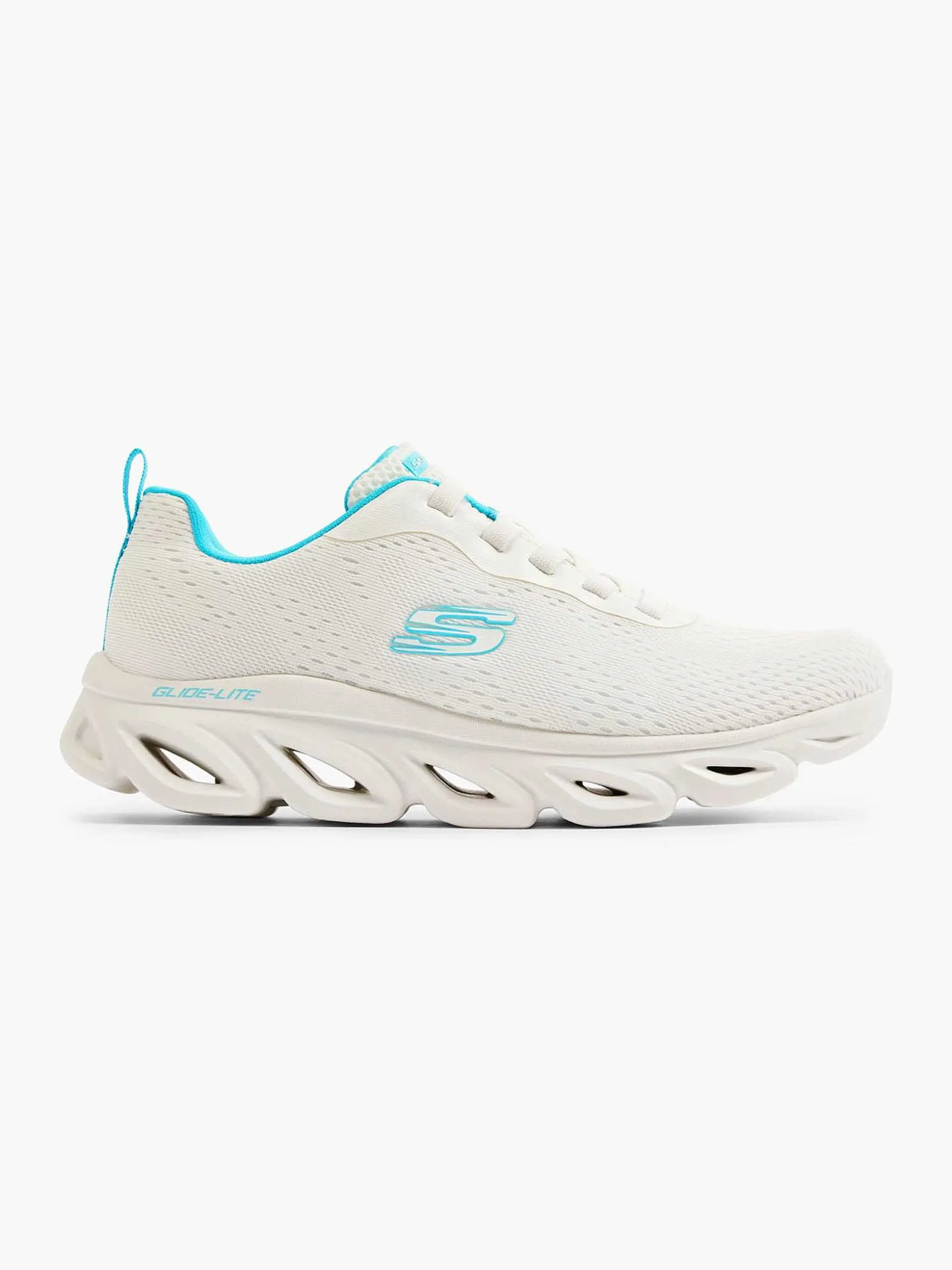 Skechers Witte Glide - Lite- Back Slide-Dames Sneakers