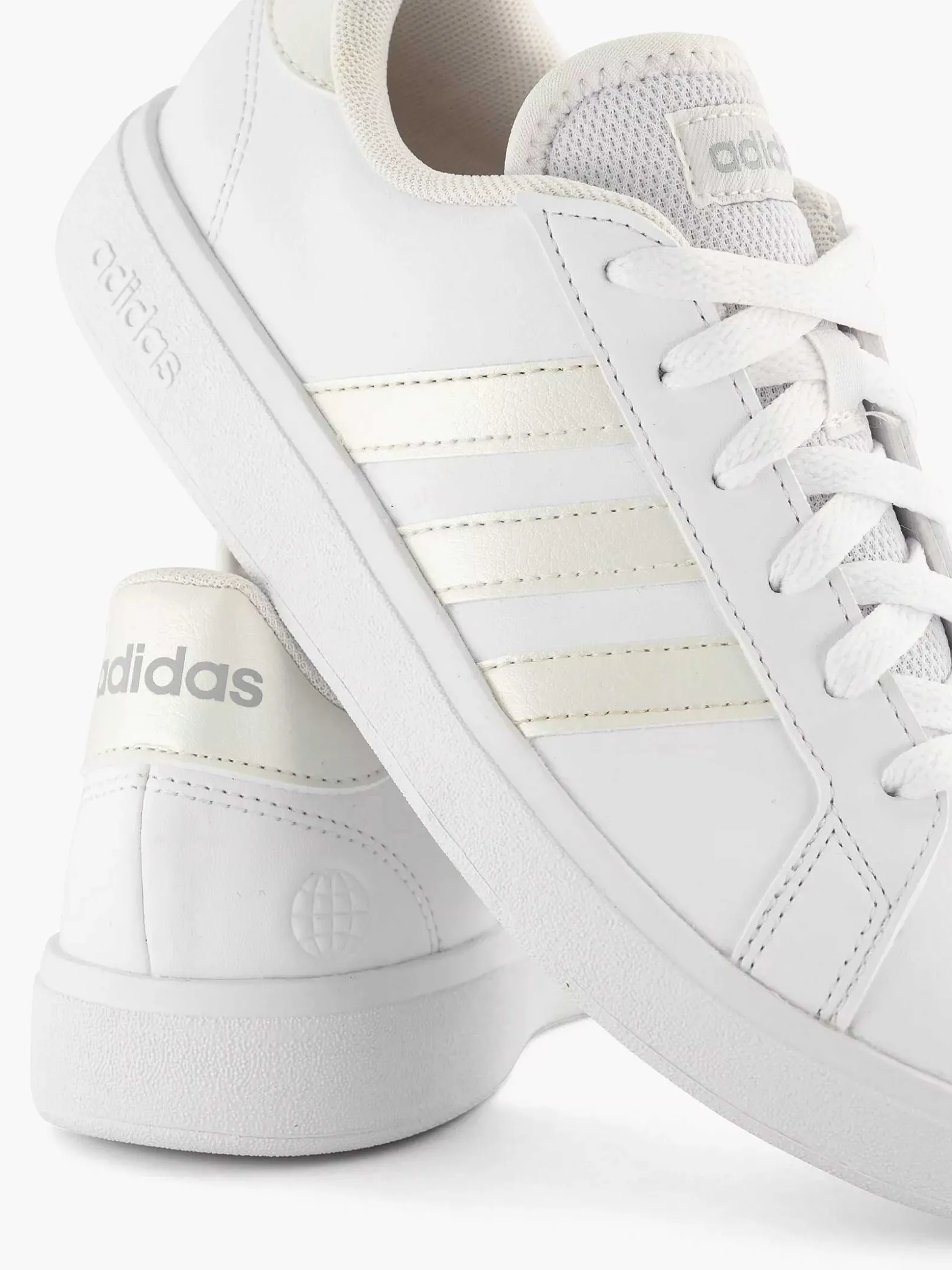 adidas Witte Grand Court Base 2.0-Dames Sneakers