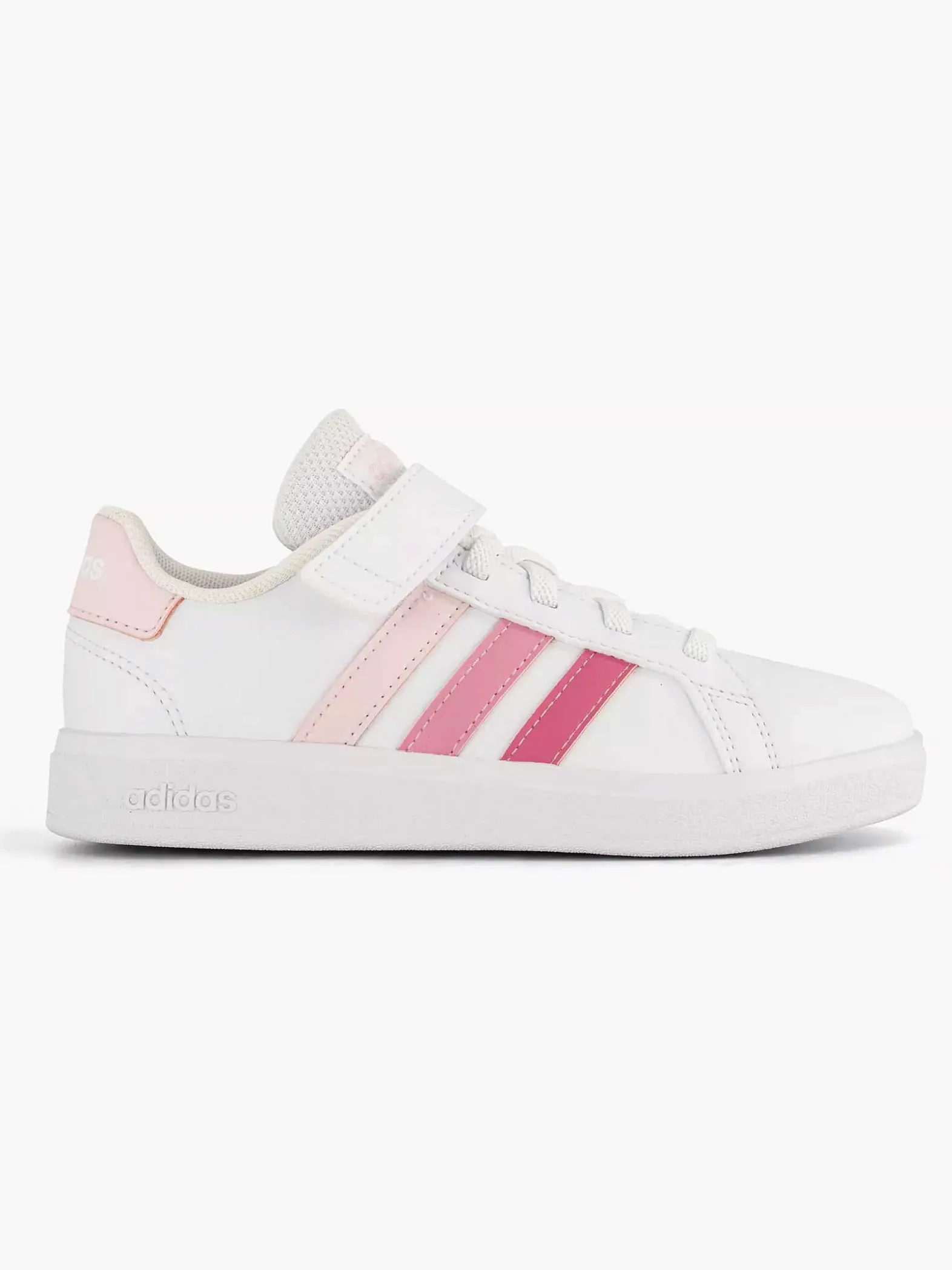 adidas Witte Grand Court 2.0 El K-Kinderen Jongensschoenen