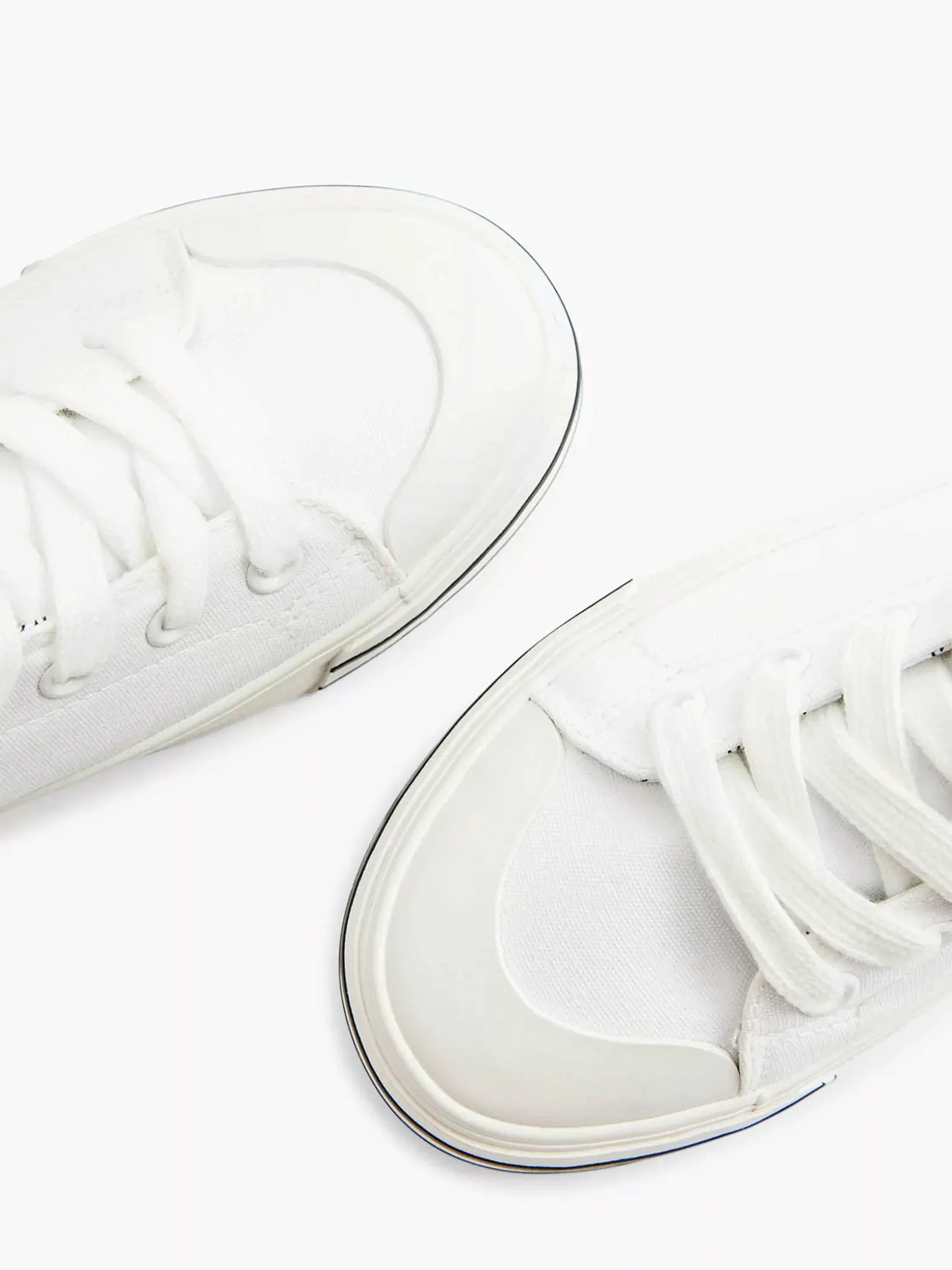 Graceland Witte Hoge Canvas Sneaker Hartje-Dames Sneakers