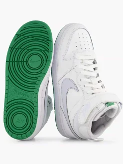 Nike Witte Hoge Sneaker Court Borough Mid 2-Kinderen Jongensschoenen