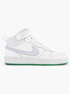 Nike Witte Hoge Sneaker Court Borough Mid 2-Kinderen Jongensschoenen