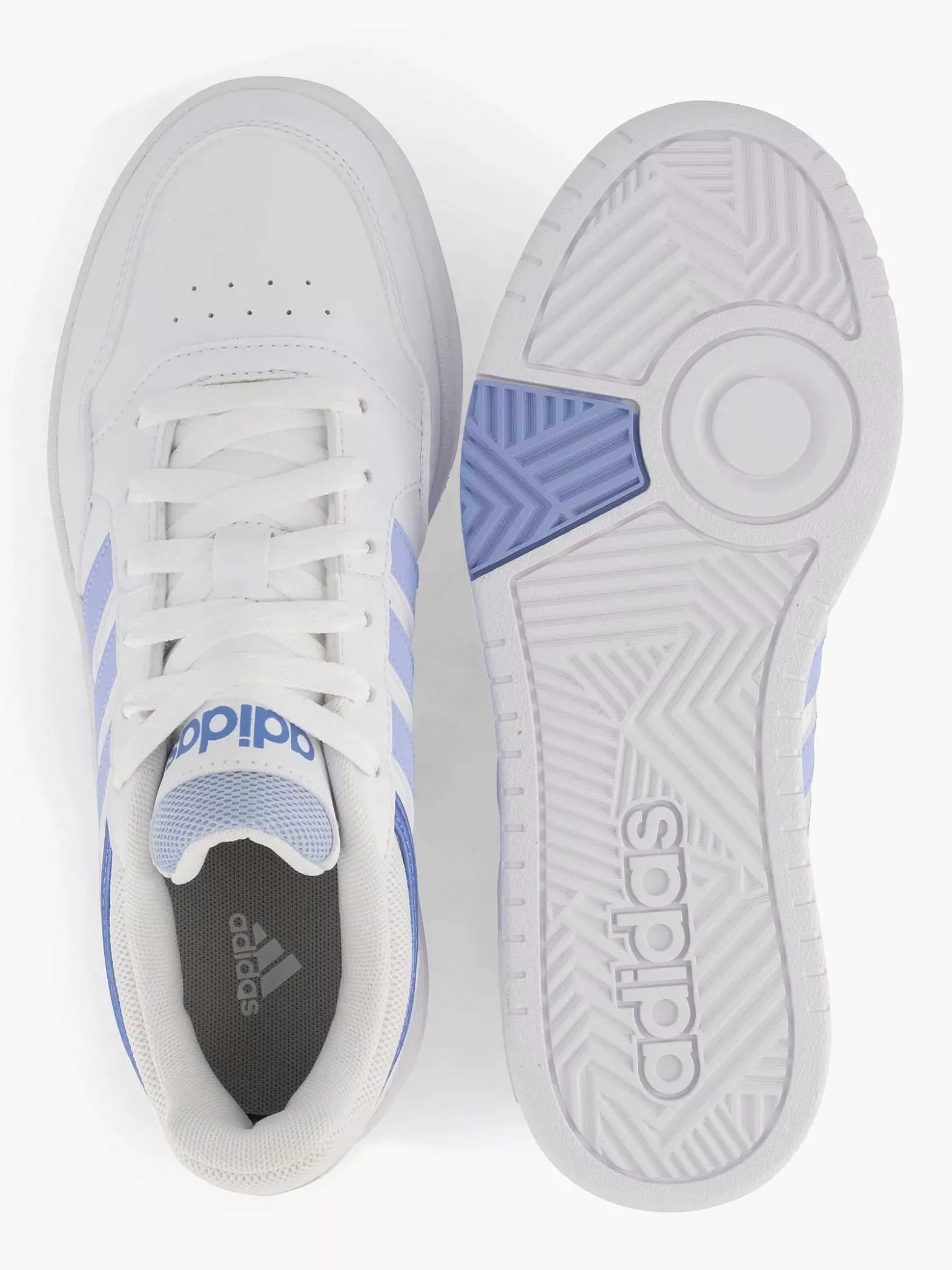 adidas Witte Hoops 3.0-Dames Sneakers