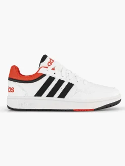 adidas Witte Hoops 3.0 K-Kinderen Jongensschoenen