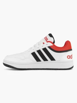 adidas Witte Hoops 3.0 K-Kinderen Jongensschoenen