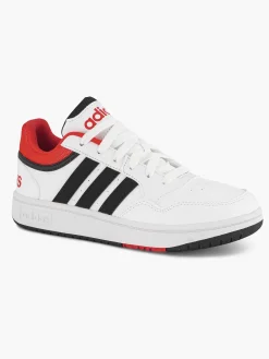 adidas Witte Hoops 3.0 K-Kinderen Jongensschoenen