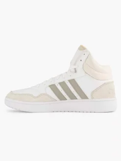 adidas Witte Hoops 3.0 Mid-Heren Sneakers