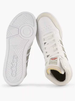 adidas Witte Hoops 3.0 Mid-Heren Sneakers