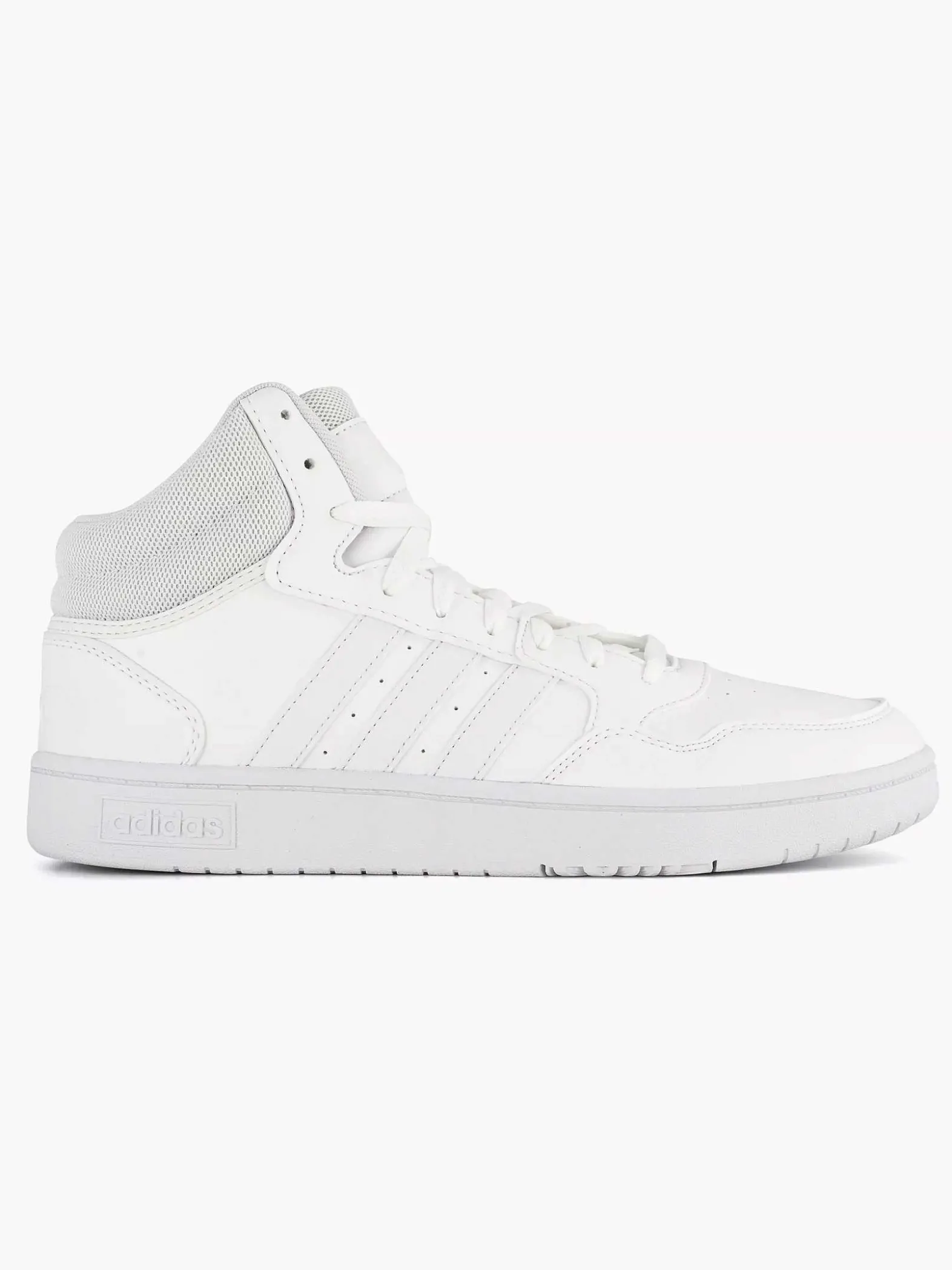 adidas Witte Hoops 3.0 Mid-Heren Sneakers
